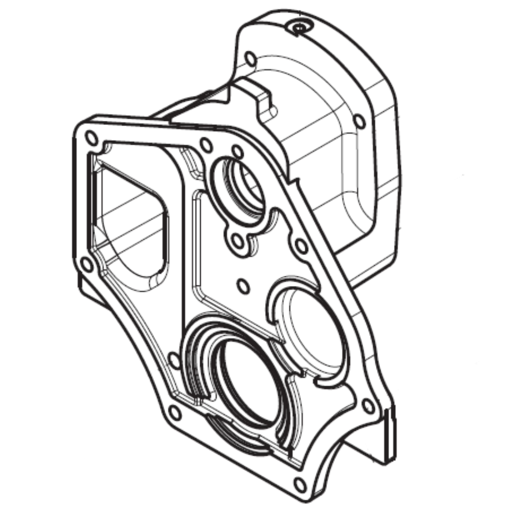 Case 47484448 Cil 644150 Rear Gearbox Cover