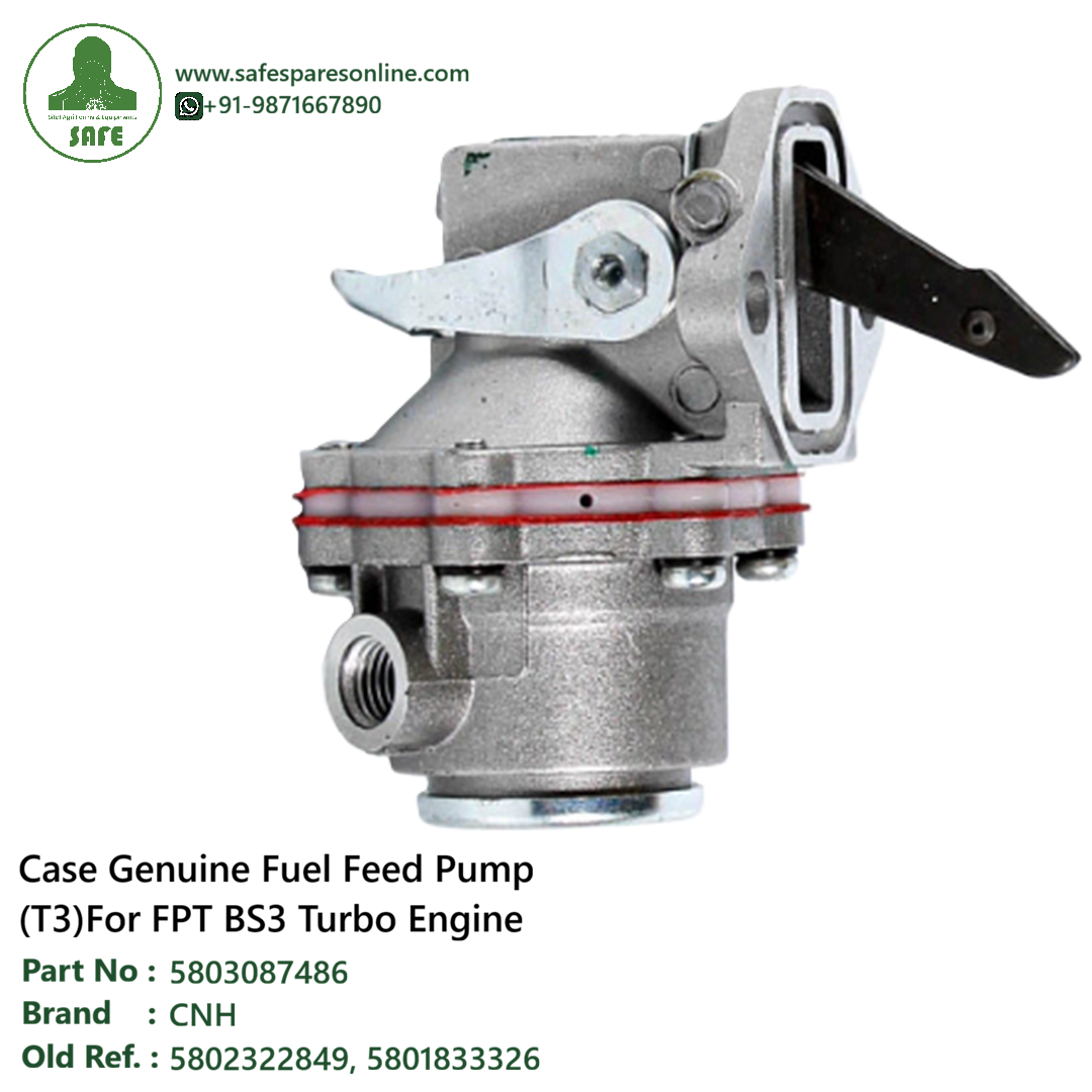 Case Genuine Fuel Feed Pump 5803087486 (T3) â€“ For FPT BS3 Turbo Engine (Replaces 5802322849 / 5801833326)