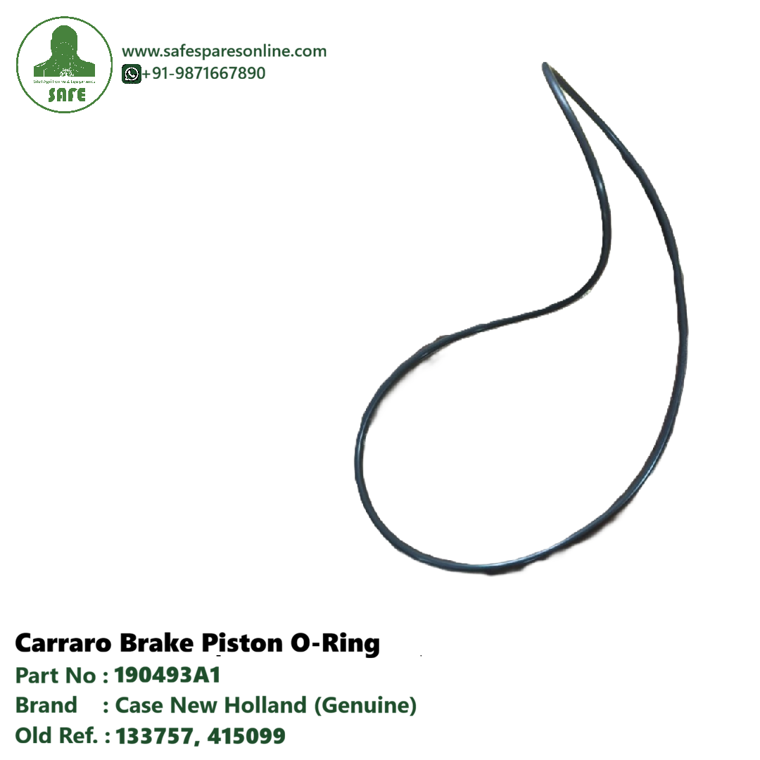 Case Construction Genuine 190493A1 Brake Piston O-Ring â€“ For Carraro Rear Axle (0.139â€³ Thk Ã— 8.234â€³ ID, 90 Duro)