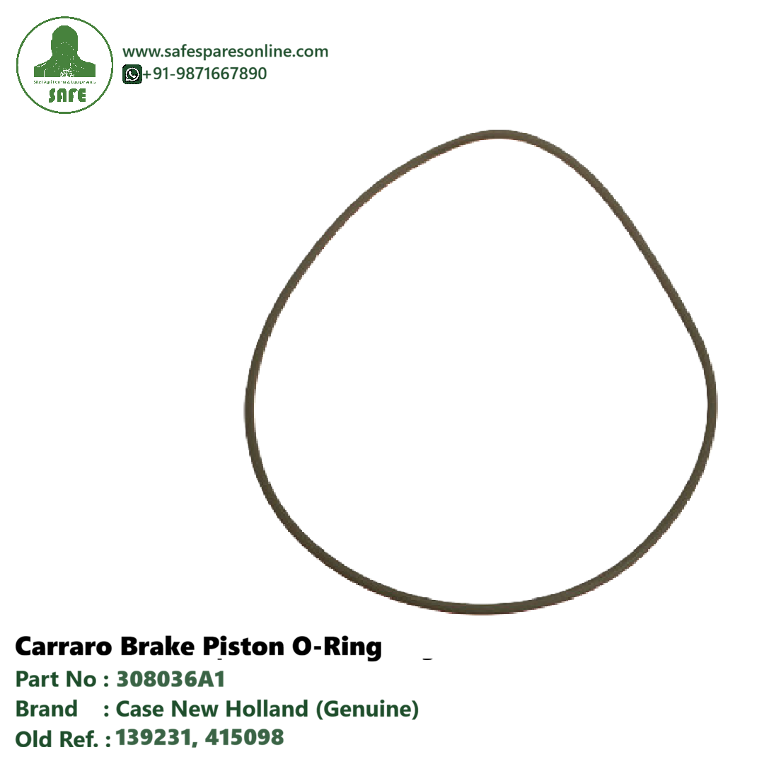 Case Construction Genuine 308036A1 Brake Piston O-Ring â€“ For Carraro Rear Axle (172 mm ID Ã— 179 mm OD Ã— 3.5 mm Thickness)