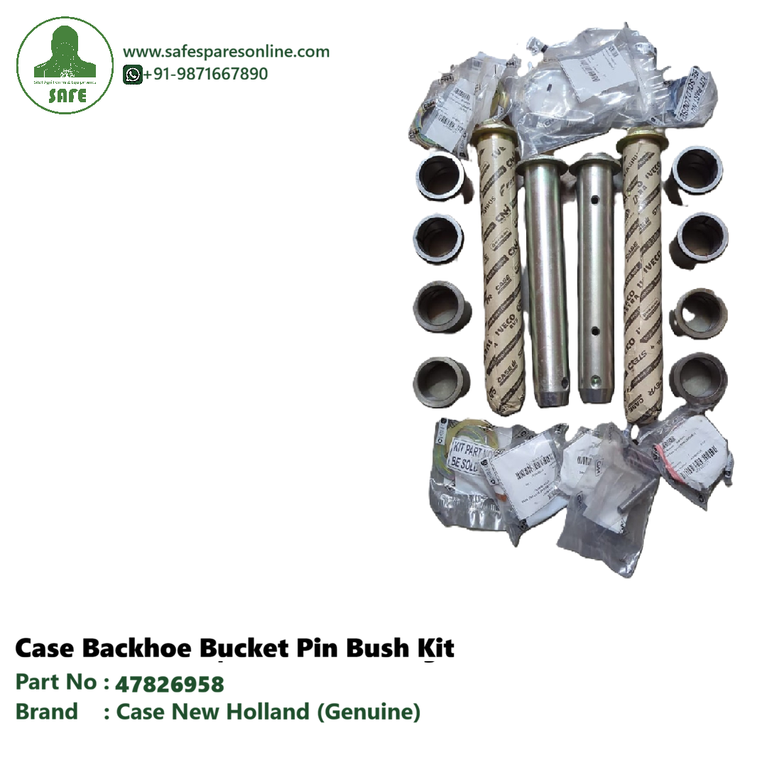 Case Construction Genuine 47826958 Backhoe Bucket Pin & Bush Kit â€“ Complete OEM Repair Kit