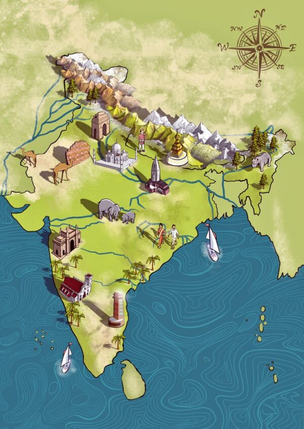 india Bharat map