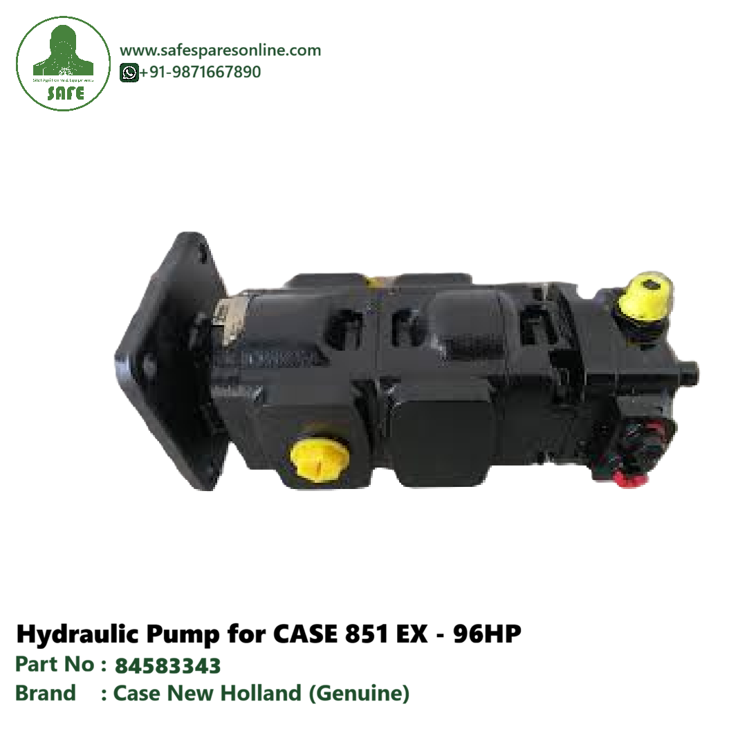 Case Construction Genuine 84583343 Hydraulic Pump 96 HP Parker Make OEM Pump