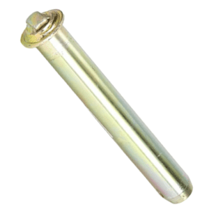 Close-up of 47546538 Main Backhoe Bucket Pin with grease fitting